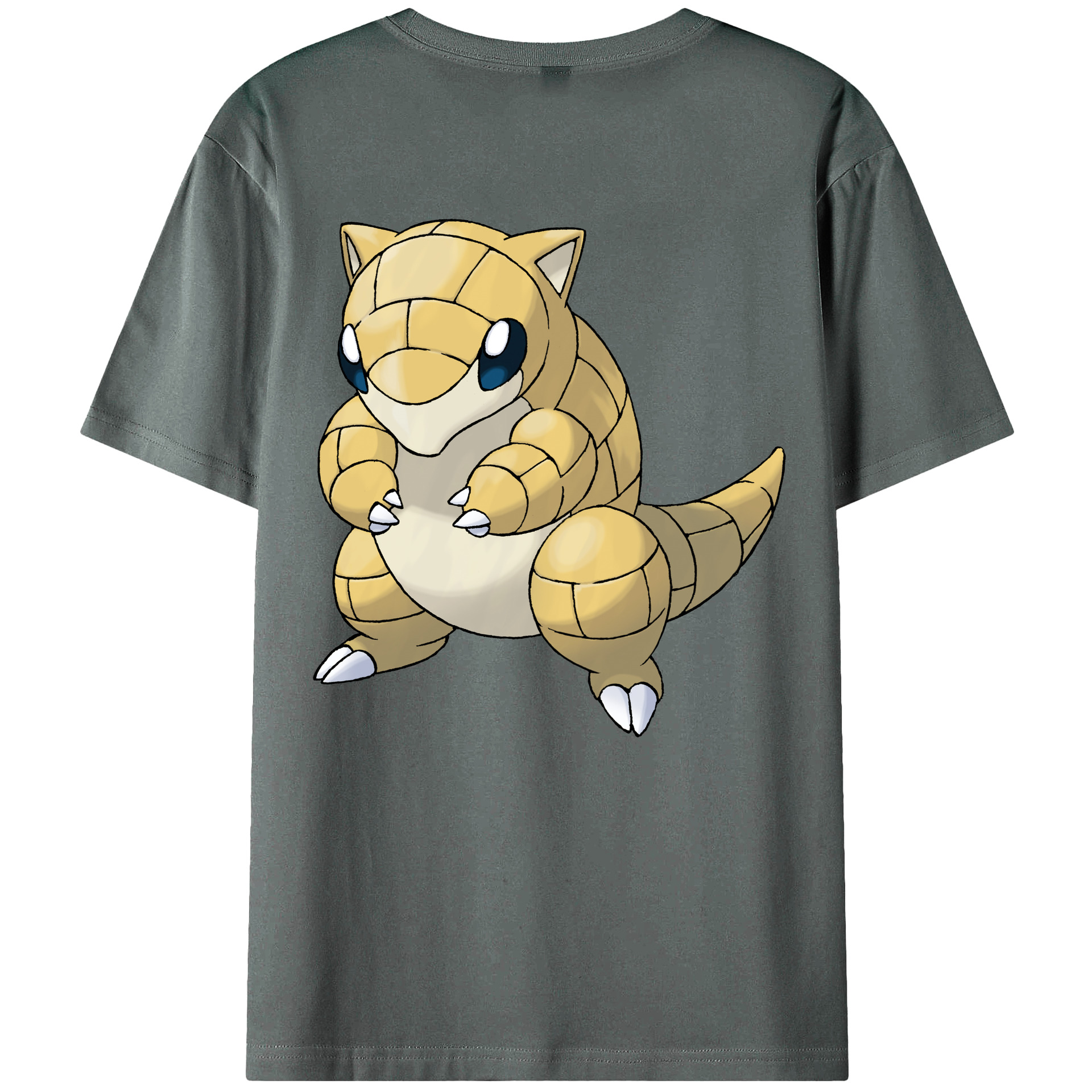 （画像用） ポケットモンスター Pokémon 綿100％ メンズ半袖Tシャツ（バックプリント） 通気性